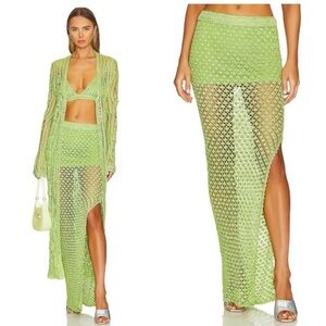 Ser.o.ya. Sandy crochet maxi skirt